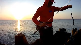 lrf spinning για ζαργάνες - μελανούρια (needlefish - Saddled seabream)