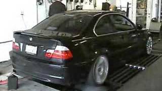 BMW 325 dyno dinan exhaust, software, intake