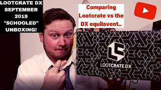 Loot Crate DX September 2019 "Schooled" Unboxing!!