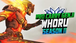 INSANE KOERAN GENJI - WhoRu! [ OVERWATCH SEASON 11 TOP 500 ]