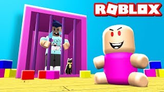 Супер день МАЛЫША! День Рождения или ПОБЕГ от малышей в ROBLOX / мультяшная игра  роблокс