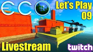 Eco: Building our Crane Dock - Let’s Play 09 - Early Access 7.6.3