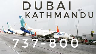 DUBAI TO KATHMANDU I FLY DUBAI ✈ BOEING 737-800 ✈ #flydubai #kathmandulanding #nepal