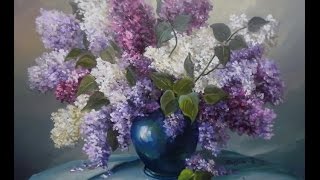 Мастер класс рисуем Сирень в студии живописи Валенсия
