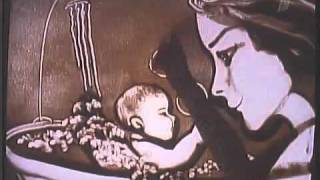 Amazing sand art and duduk by Djivan Gasparyan & Kseniya Simonova (рисование песком и дудук)