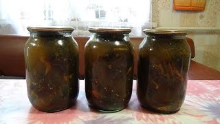 Солёные (квашеные)  баклажаны на зиму. Pickled egglant.