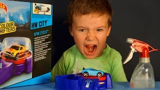 Машинки Хот Вилс меняющие цвет. Hot Wheels Spin Cycle Colour Shifters. Обзор Игрушек на русском.