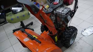 Замена троса дальности выброса снегоуборщиков Husqvarna