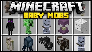 Minecraft BABY MOBS MOD (Mod Showcase)