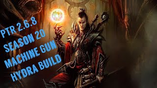 Diablo 3 NEW Wizard Set Typhons Veil! Machine Gun Hydra PTR 2.6.8