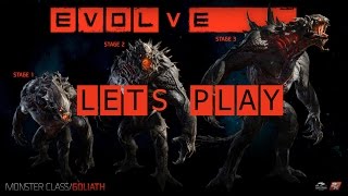 Играем в Evolve Alpha. За Голиафа. Monster class Goliath. Let's Play.