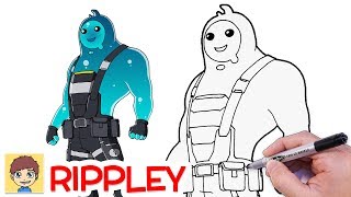 как нарисовать фортнайт RIPPLEY скины легко поэтапно