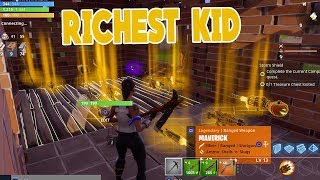 Rich Kid gives me RAREST Guns & Grave Digger in Fortnite Save the World PVE