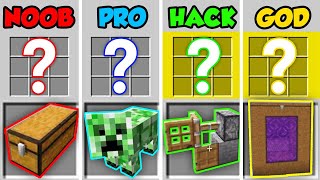 Minecraft NOOB vs. PRO vs. HACKER vs. GOD: HIDDEN CRAFTING RECIPES in Minecraft! (Animation)