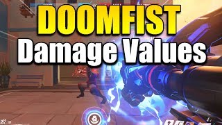 How Much DAMAGE Does DOOMFIST Do? | Overwatch Doomfist Damage Values Guide