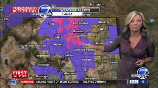 More snow for Denver's morning commute – 6 a.m. forecast