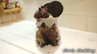 オレのチョコレートパフェの作り方・簡単レシピ☆Chocolate Parfait oreo｜Coris cooking