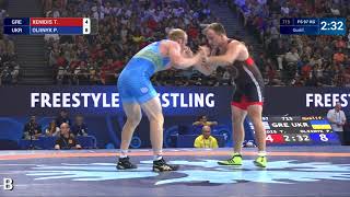 Qual. FS - 97 kg: P. OLIINYK (UKR) df. T. XENIDIS (GRE) by VSU1, 14-4