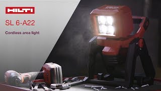 INTRODUCING SL 6-A22 cordless area light