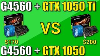 Test GTX 1050 Ti vs GTX 1050 | Pentium G4560