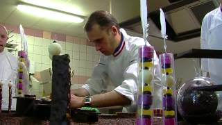 Christmas Chocolate bonbons class at ENSP by Nicolas Cloiseau, Chocolate MOF 2007