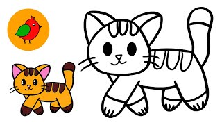 Как нарисовать котенка l Учимся рисовать