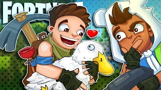 10 Year Old Connor and His Pet Duck! - Fortnite Battle Royale!