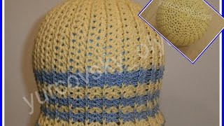 Как связать интересную ажурную шапочку крючком