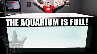 MY HUGE AQUARIUM IS FULL OF WATER!!!