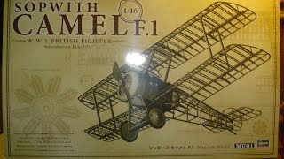 Hasegawa 1 16 Scale Sopwith Camel F1 build part 1