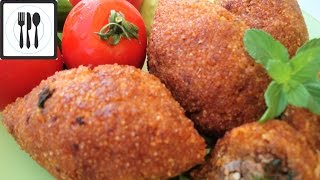 Ичли кёфте - Котлеты с начинкой из фарша/Турецкая кухня (ишли кюфта)/ İçli köfte nasıl yapılır