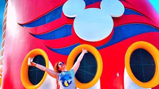 Travel Day, Embarkation and Sail Away Party! I Disney Cruise Line Vlog I Disney Magic I April 2018