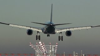 Garuda Indonesia PK-GPP Airbus A330-243 landing Narita Airport RWY34L