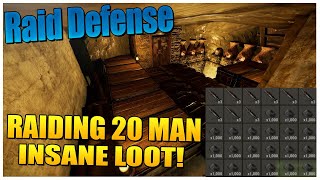 Rust - Raiding 20Man ZERG! For JACKPOT LOOT! & Raid Defense! (Vanilla)