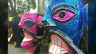 Ravana Effigy Making in Titarpur, Delhi