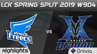 AF vs KZ Highlights Game 2 LCK Spring 2019 W9D4 Afreeca Freecs vs DragonX Kingzone LCK Highlights by