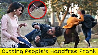 Cutting Peoples Earphones Then Giving Them Airpods