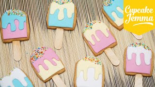 How to Make Cute Ice Pop/Ice Lolly Cookies | Cupcake Jemma