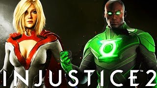 Injustice 2: Power Girl & John Stewart First Look! - Injustice 2 Reverse Flash, Power Girl