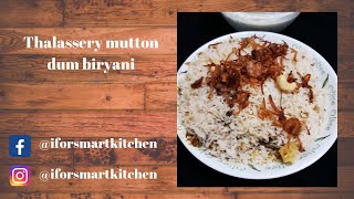 Thalassery Mutton Dum Biryani | kerala Style | I for smart kitchen |