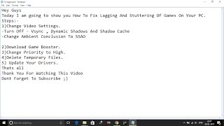 Resident Evil 7: Biohazard- Fix Lagging And Stuttering |Increase FPS| [100 % Working]