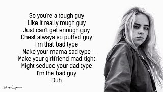 Billie Eilish, Justin Bieber - bad guy (Lyrics / Lyric Video)