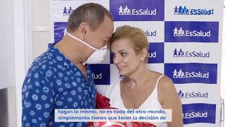 EsSalud: Regalo de vida, esposa le dona un riñón a su esposo.