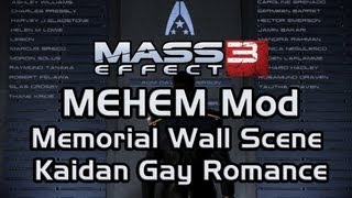 Mass Effect 3 Happy Ending Mod (MEHEM): Kaidan Gay Romance (Memorial Wall Scene)