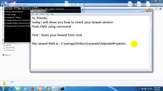How to check laravel version from CMD using command