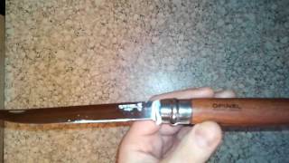 Обзор - тест ножа Opinel Effile' 15 Bubinga