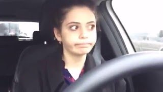 Карина Каспарянц стесняется за рулем!