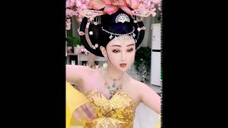 Yukio-chan with luxury dress beauty of Tang dynasty style