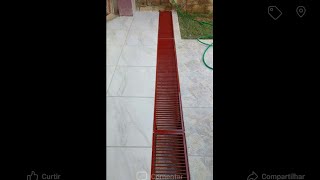 como fazer grade para canaleta