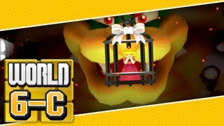 New Super Mario Bros. 2 (3DS) - World 6-Castle (2 Player) 100% FINAL BOSS